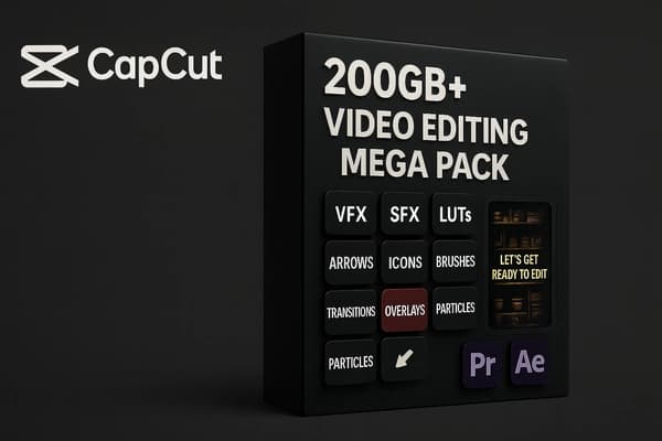 200GB Capcut Editing Bundle